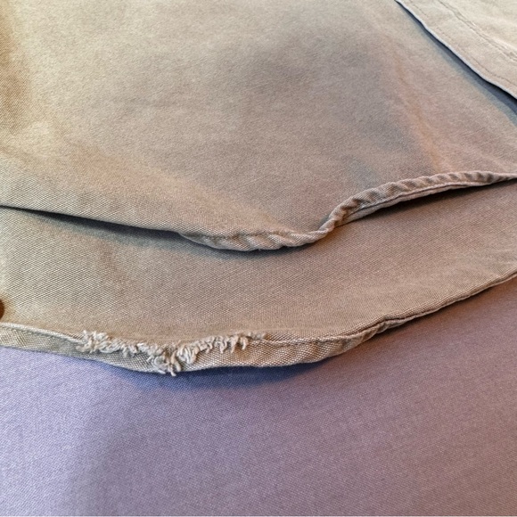 Sold** Cabelas Shirt Mens 3X Beige Tan Long Sleeve Button Up  Pockets Hiking - Picture 13 of 13